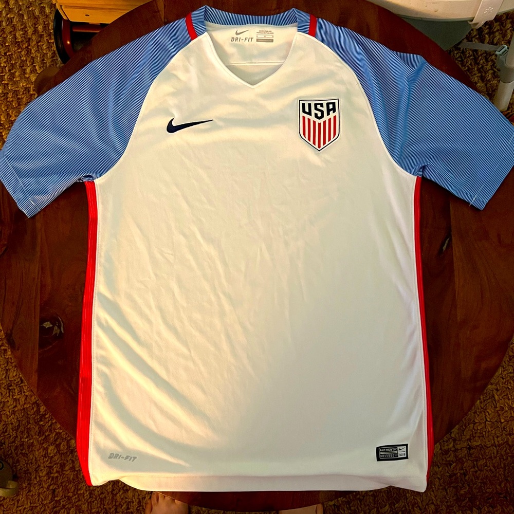 US Men’s National Team 2016 Home Jersey USA Soccer Like New!